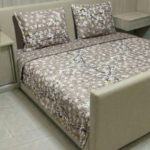 روتختی دونفره پنبه دوزی با پارچه ضد حساسیت مدل لبخند شکوفه
