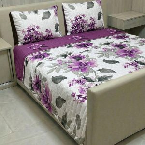 روتختی دونفره پنبه دوزی طرح بنفشه زار